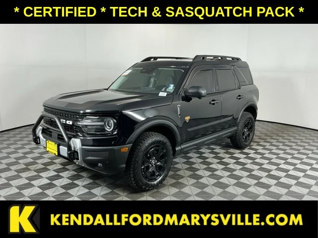 Certified Used 2025 Shadow Black Ford Badlands image 1