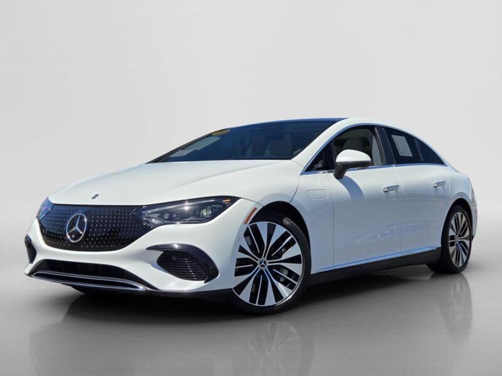 Certified Used 2023 MANUFAKTUR Moonlight White Metallic Mercedes-Benz EQE 350+ image 1