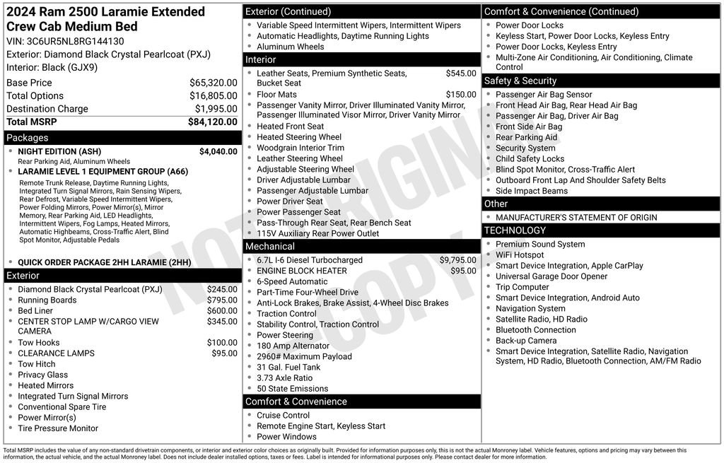 Used 2024 Black Ram Laramie image 22