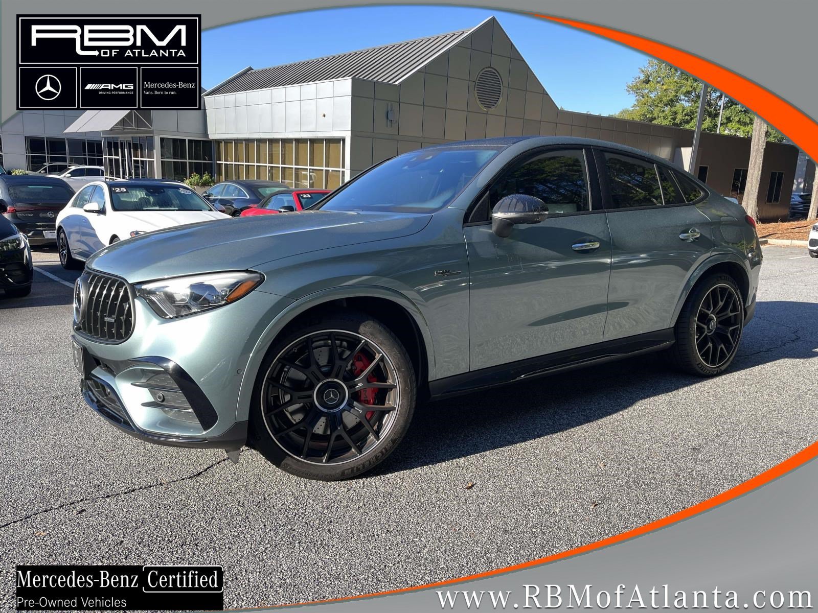 Certified Used 2025 Verde Silver Metallic Mercedes-Benz AMG® GLC 63 S E Performance 4MATIC® Coupe image 1