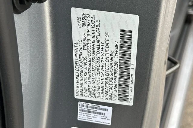 New 2026 Solar Silver Metallic Honda Touring image 33