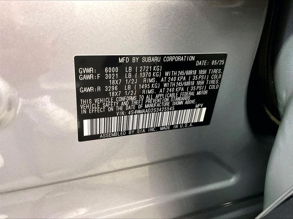 Used 2025 Silver Subaru Premium image 36