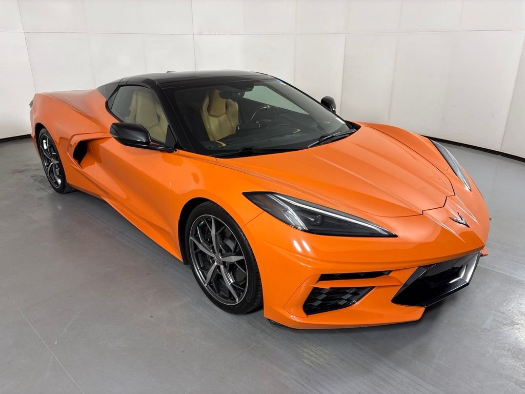 Used 2022 Orange Chevrolet Stingray image 2