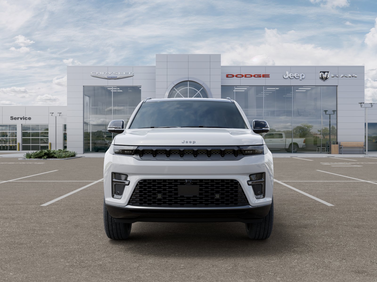 New 2026 Bright White Clear-Coat Exterior Paint Jeep Summit Reserve image 32