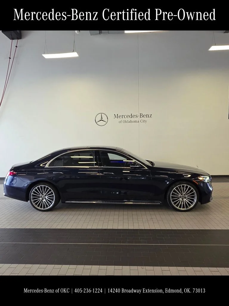 Certified Used 2022 Blue Mercedes-Benz S 580 image 6