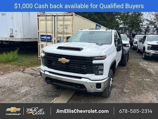 New 2025 Summit White Chevrolet Work Truck image 3