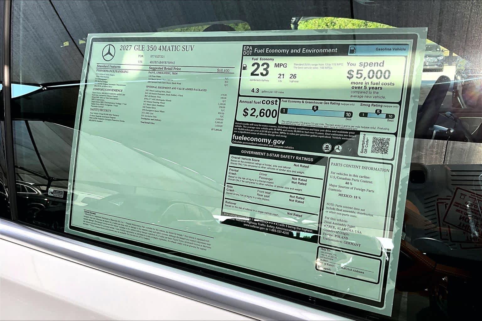 New 2027 Polar White Mercedes-Benz GLE 350 image 22