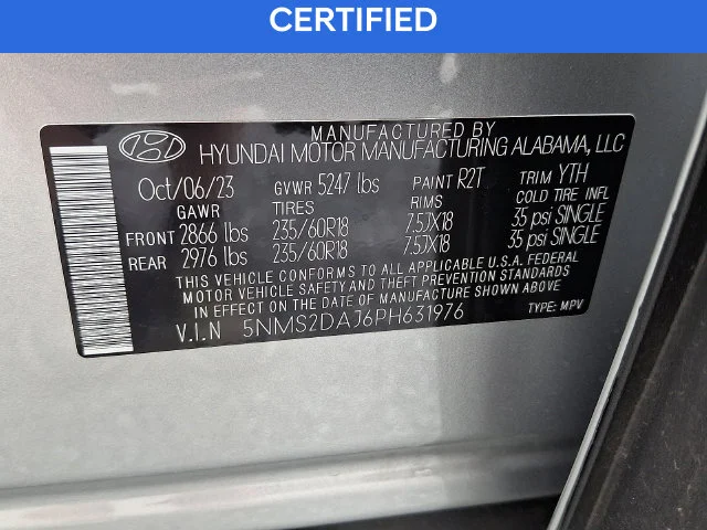 Certified Used 2023 Silver Hyundai SEL image 26