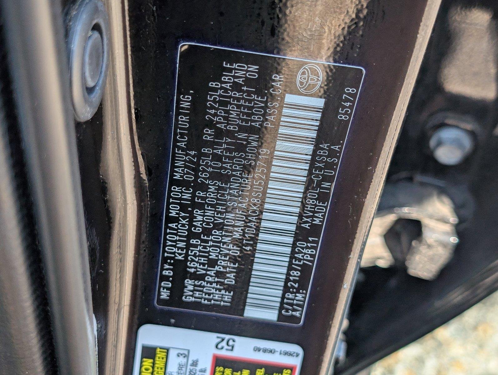 Used 2025 Midnight Black Metallic Toyota SE image 15