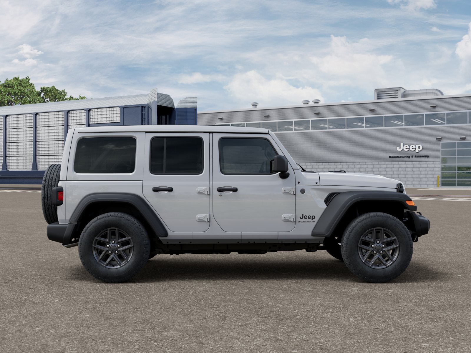 New 2026 Bright White Clear-Coat Exterior Paint Jeep Sport S image 12
