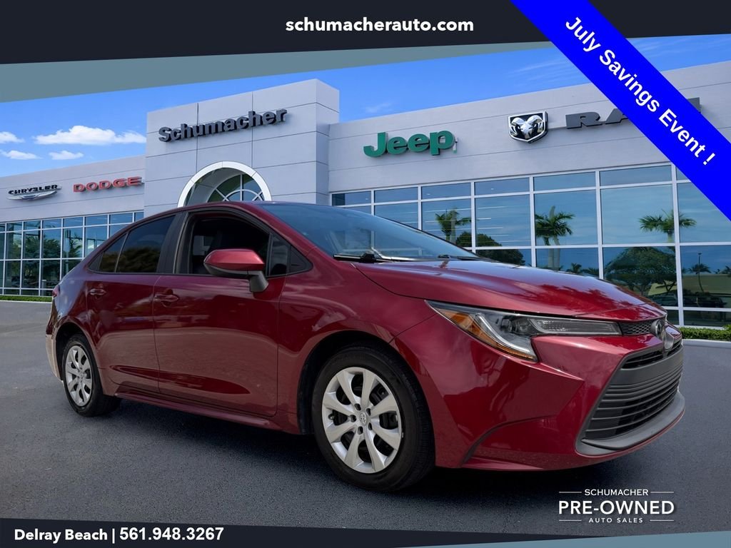 Used 2023 Red Toyota LE image 1