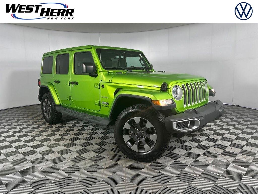Used 2019 Mojito! Clearcoat Jeep Unlimited Sahara image 1