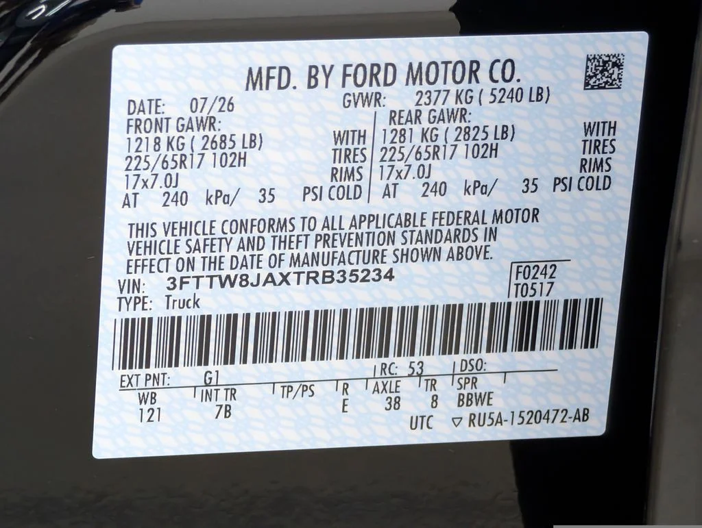 New 2026 Shadow Black Ford XLT image 24