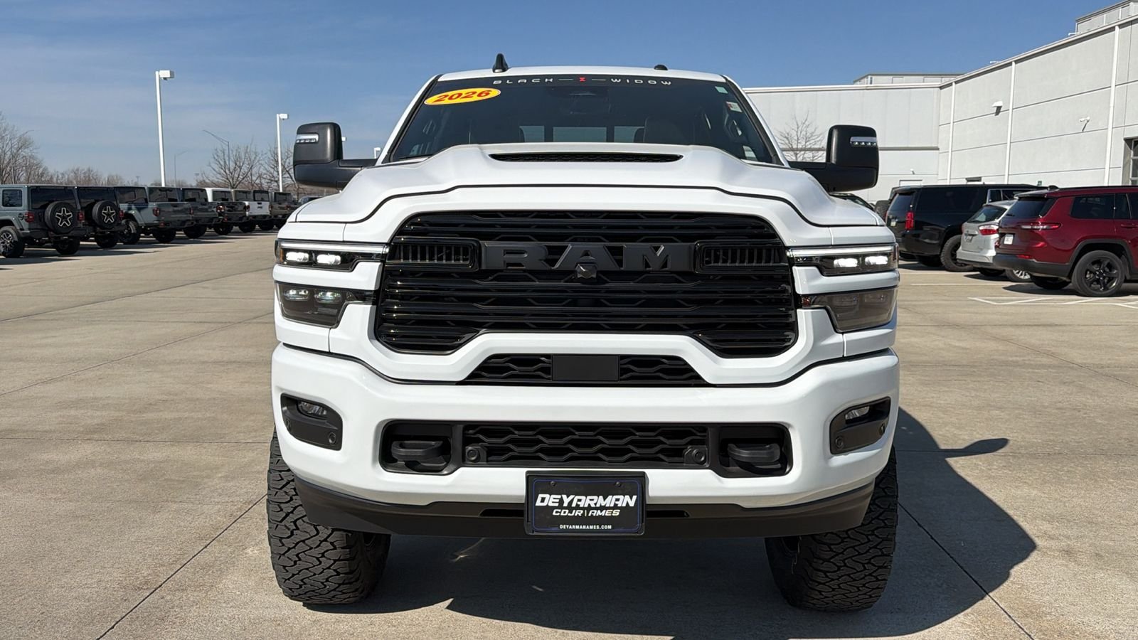 New 2026 Bright White Clear-Coat Exterior Paint RAM Laramie image 3