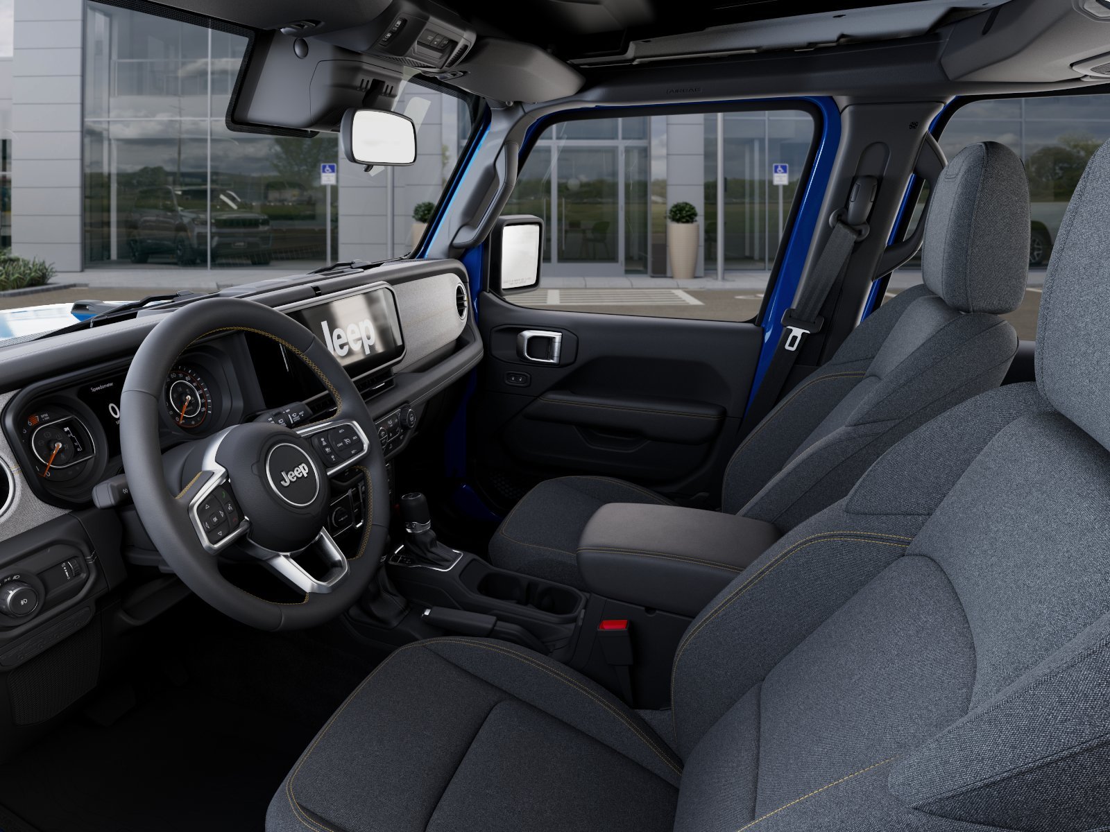 New 2026 Hydro Blue Pearl-Coat Exterior Paint Jeep Sahara image 57