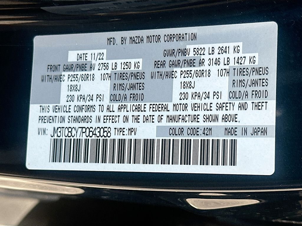 Used 2023 Deep Crystal Blue Mica Mazda Touring image 35