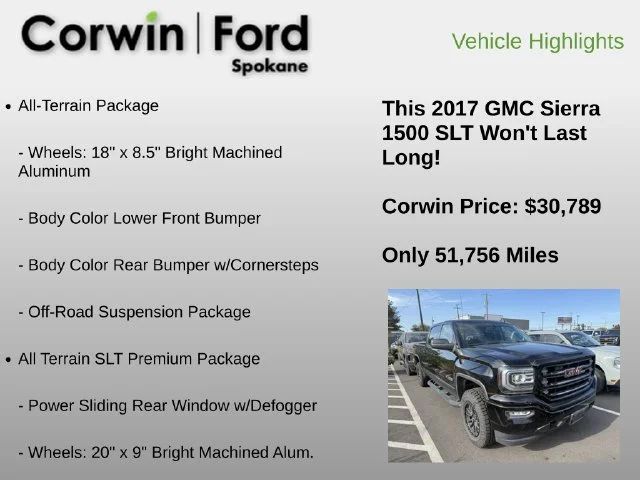 Used 2017 Onyx Black GMC SLT image 10