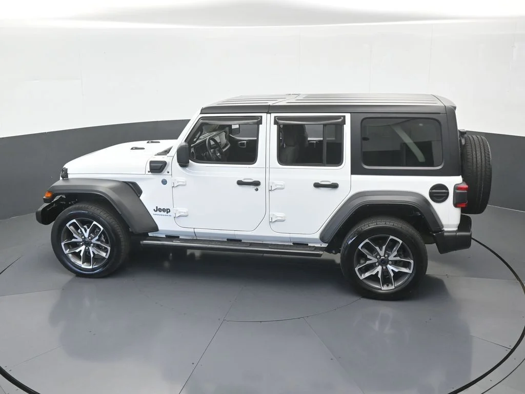 Used 2024 Bright White Clearcoat Jeep Sport S 4xe image 44