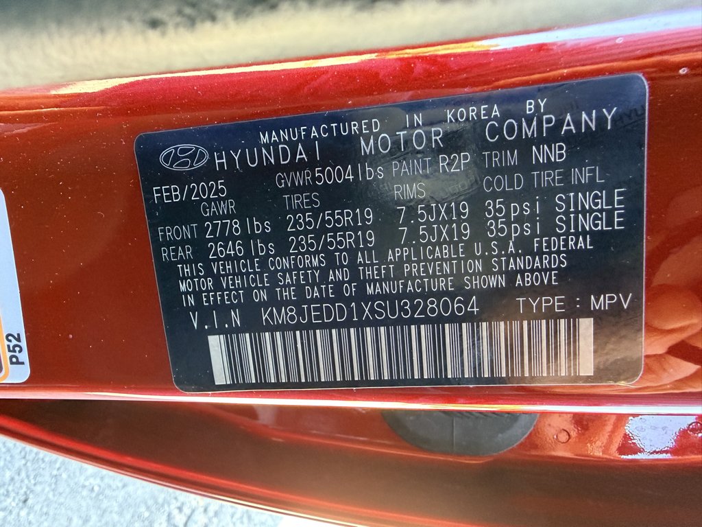 Used 2025 Ultimate Red Hyundai Limited image 37