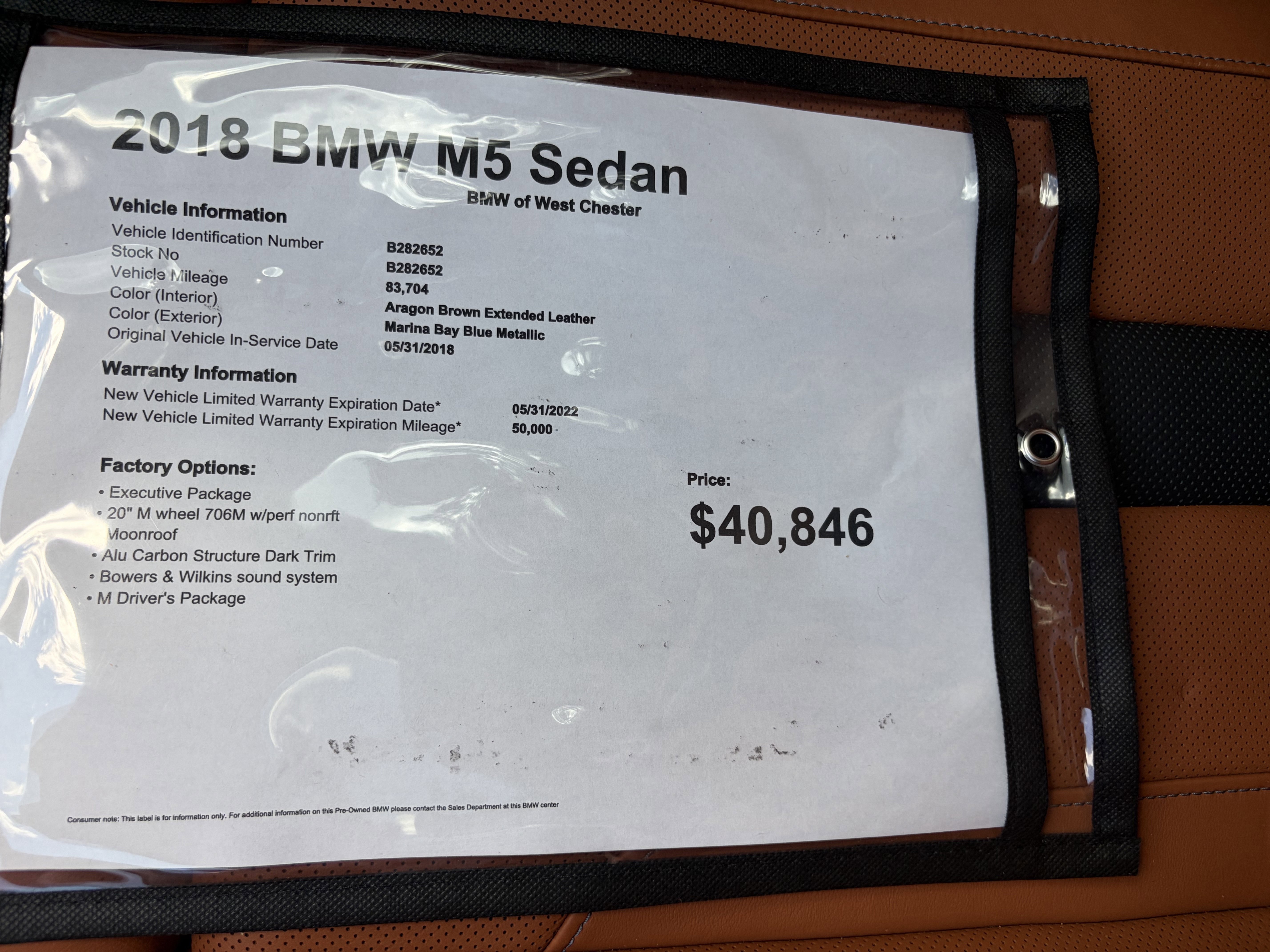 Used 2018 MARINA BAY BLUE M BMW Base image 19