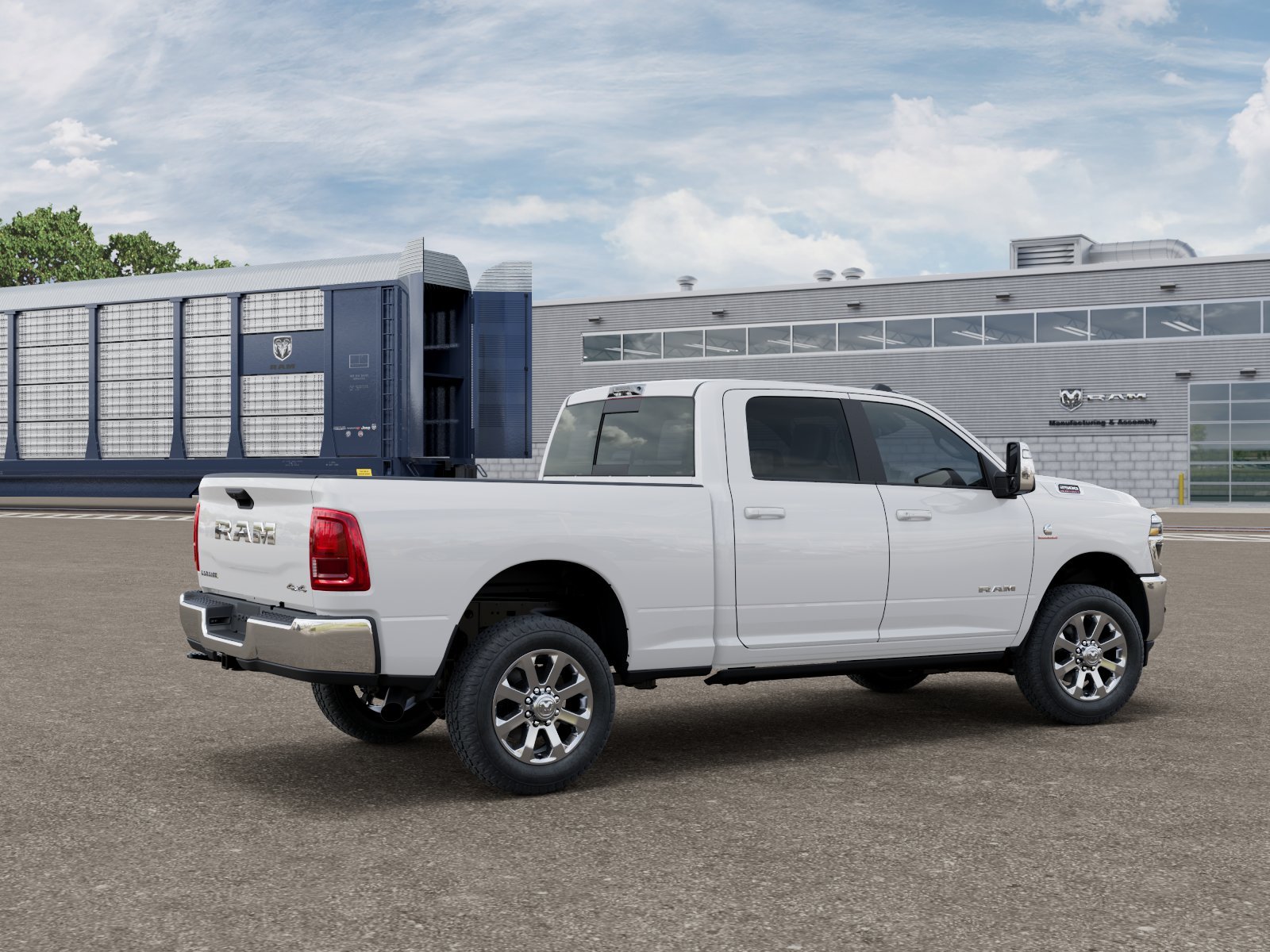 New 2026 Bright White Clear-Coat Exterior Paint RAM LARAMIE image 2