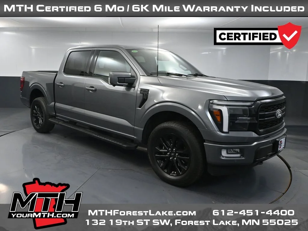 Certified Used 2024 Gray Ford Lariat image 1