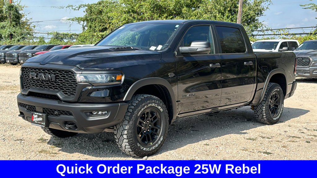 New 2027 Diamond Black Crystal Pearl-Coat Exterior Paint RAM Rebel image 3