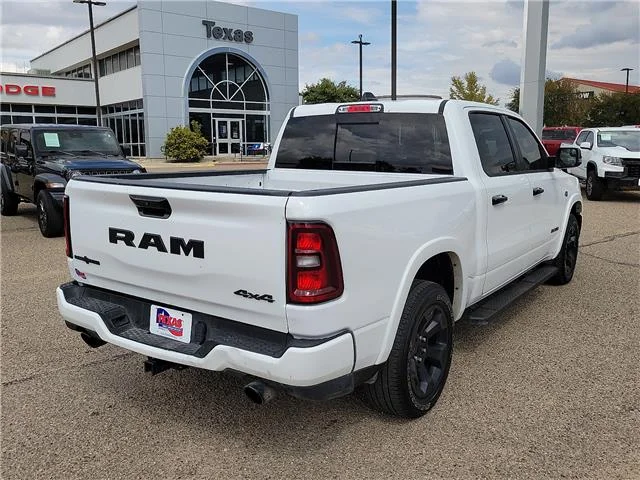 Used 2026 Bright White Clearcoat RAM Big Horn/Lone Star 4x4 Crew Cab 144.5 in. WB image 3