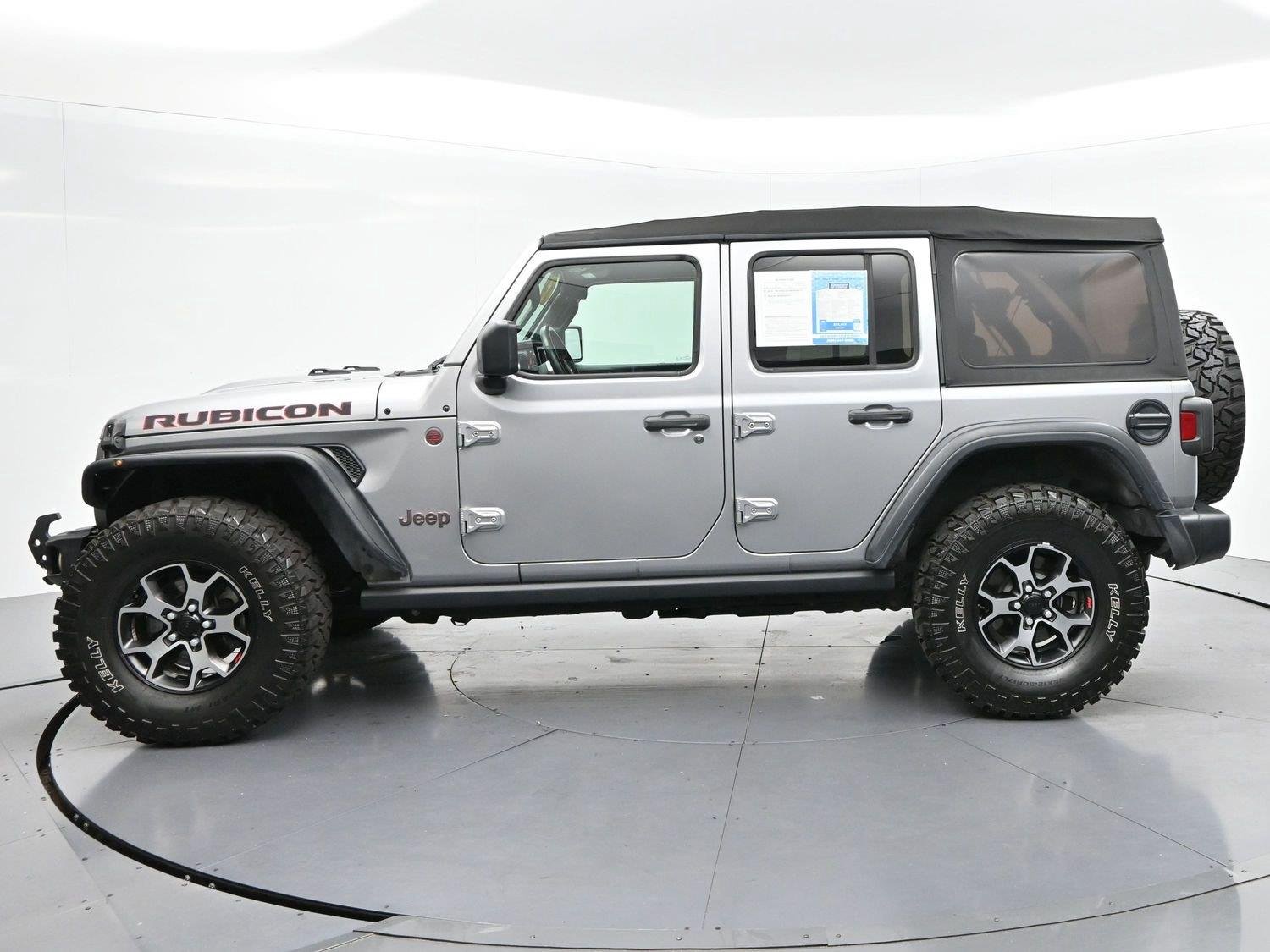 Used 2021 Billet Silver Metallic Clearcoat Jeep Unlimited Rubicon image 3