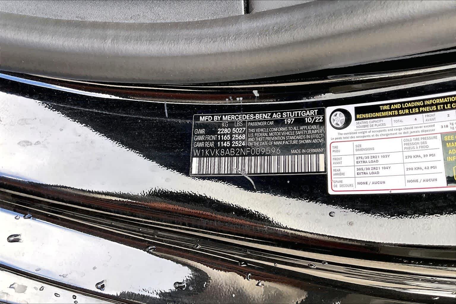 Certified Used 2022 Obsidian Black Metallic Mercedes-Benz AMG® SL 55 image 30