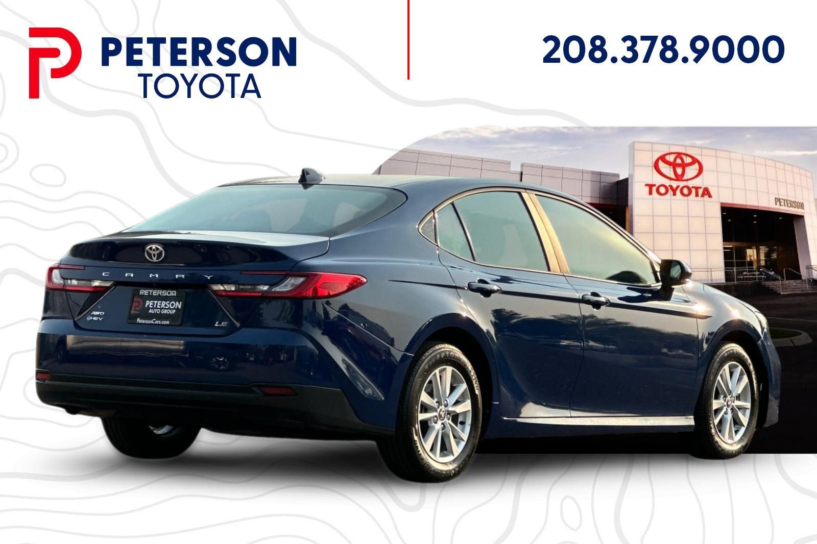 Used 2025 Blue Toyota LE image 3