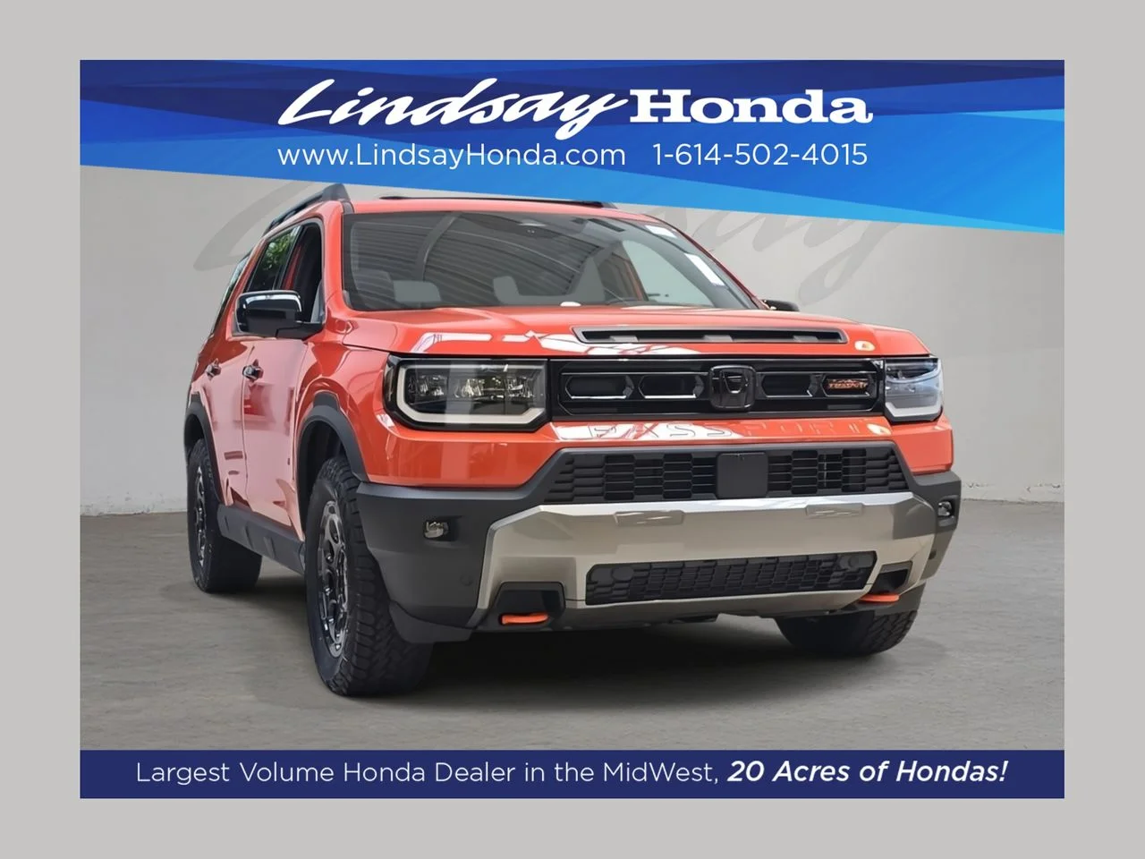 New 2026 Sunset Orange Honda TrailSport Elite Blackout image 1