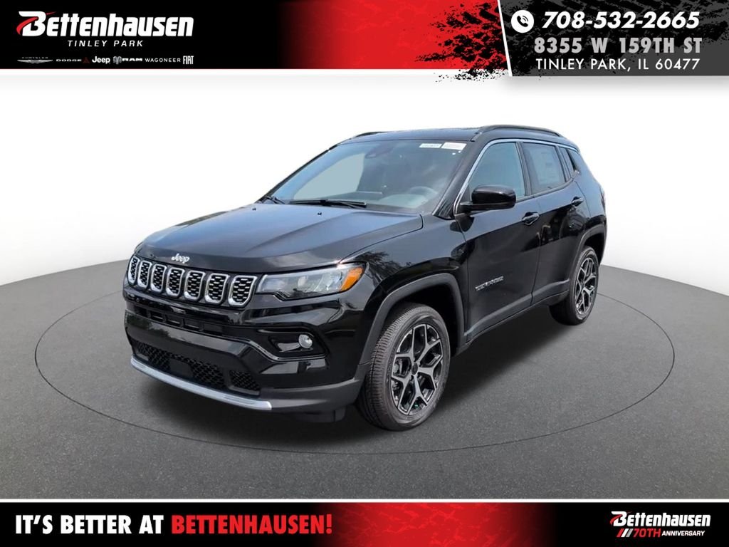 New 2026 Diamond Black Crystal Pearl-Coat Exterior Paint Jeep Limited image 1