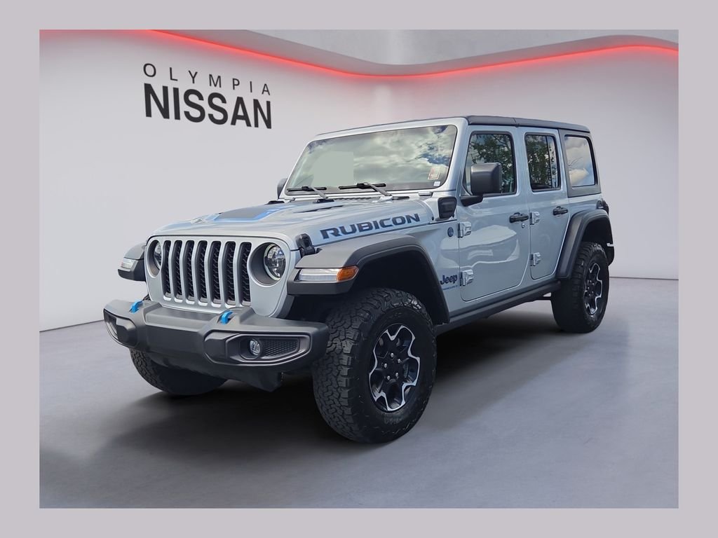 Used 2023 Silver Jeep Rubicon 4xe image 1