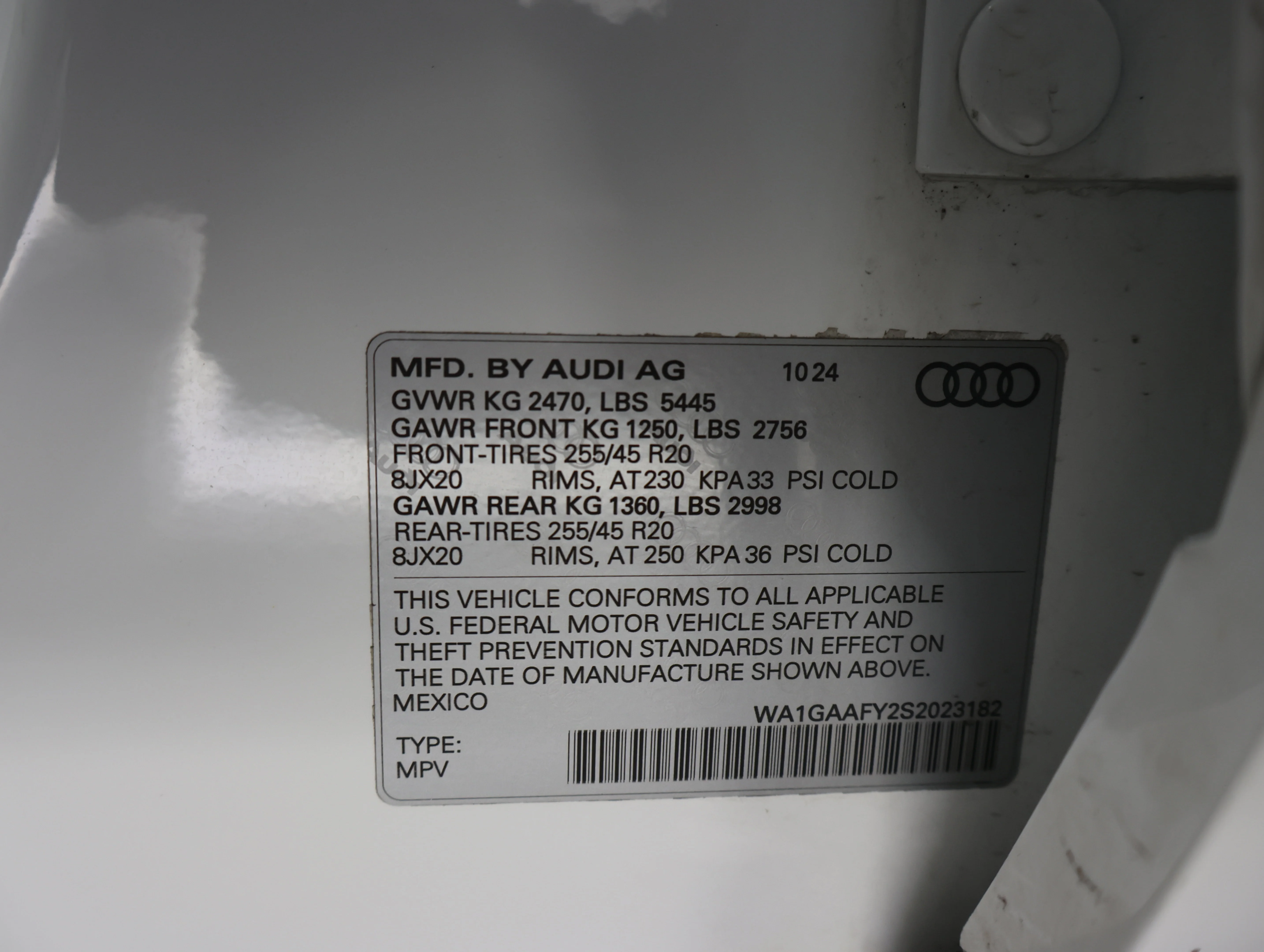 Used 2025 Arkona White Audi 45 S line Premium image 63