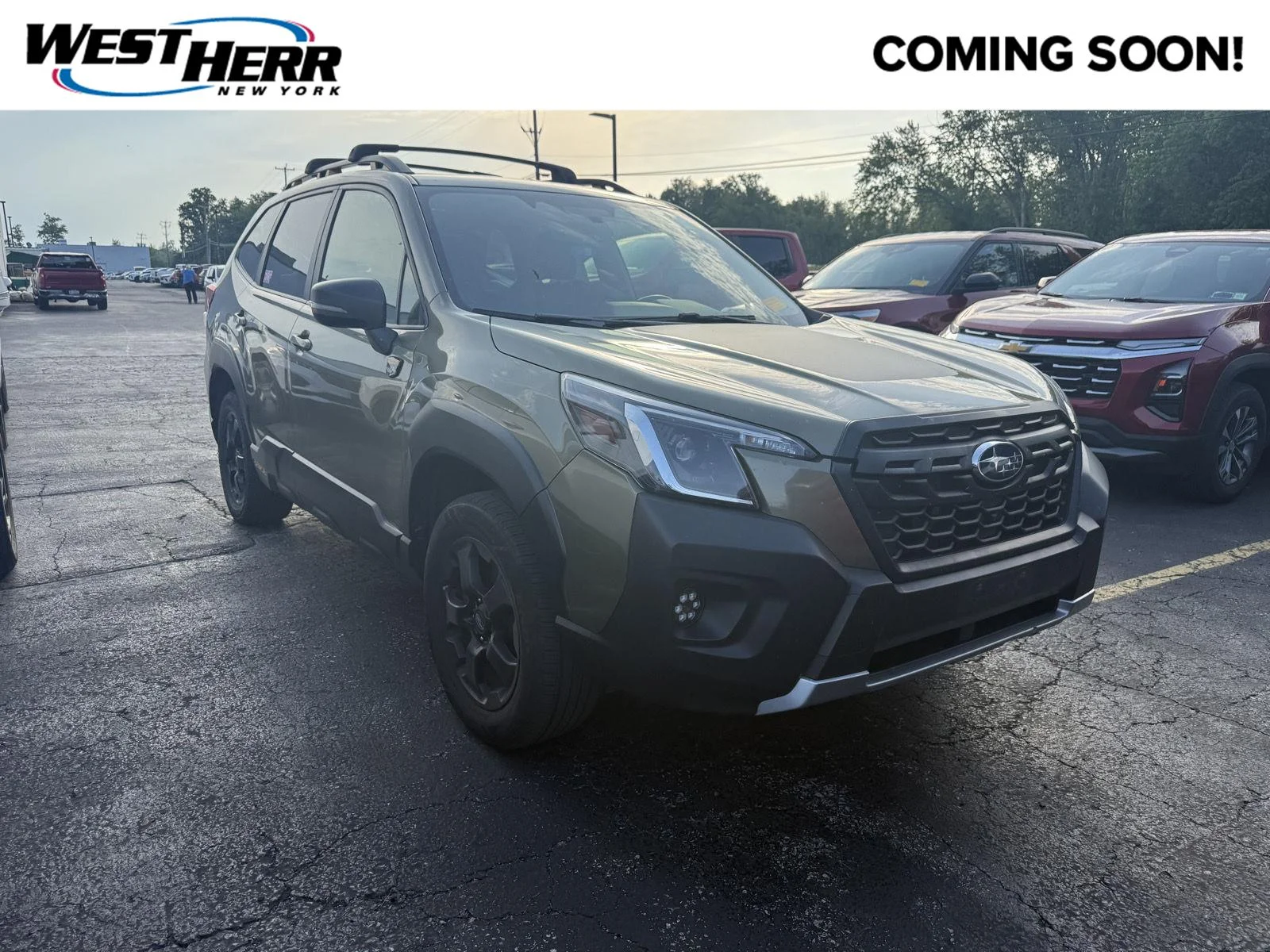 Used 2022 Autumn Green Metallic Subaru Wilderness image 1