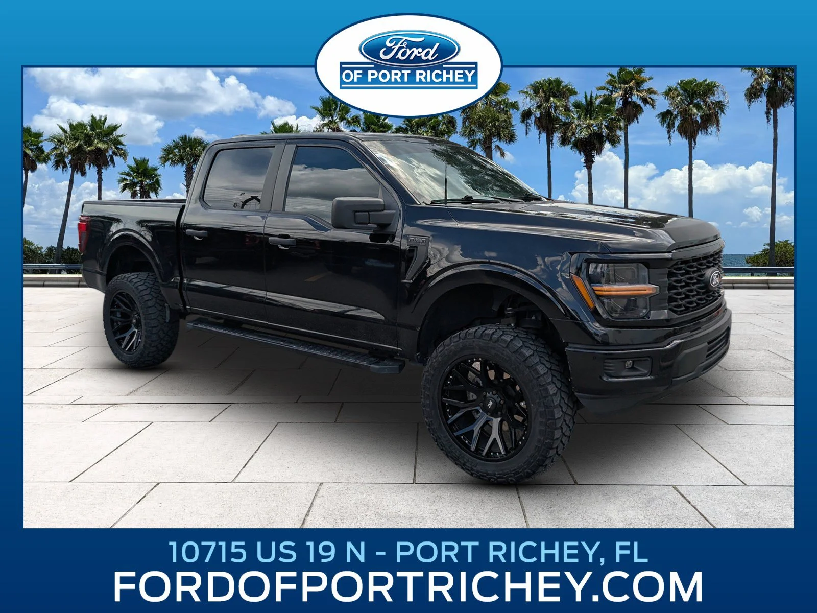 Used 2024 Agate Black Metallic Ford STX image 1