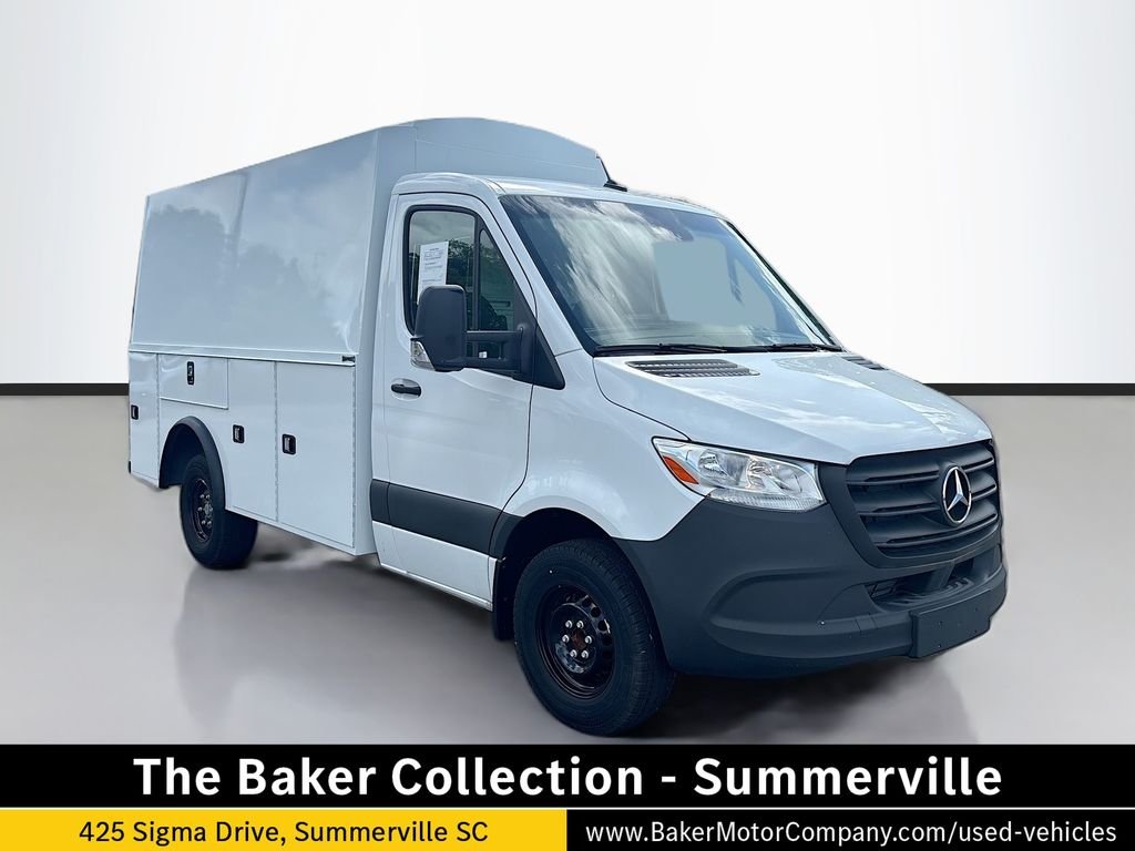 Used 2024 White Mercedes-Benz Cab Chassis 144 WB image 1