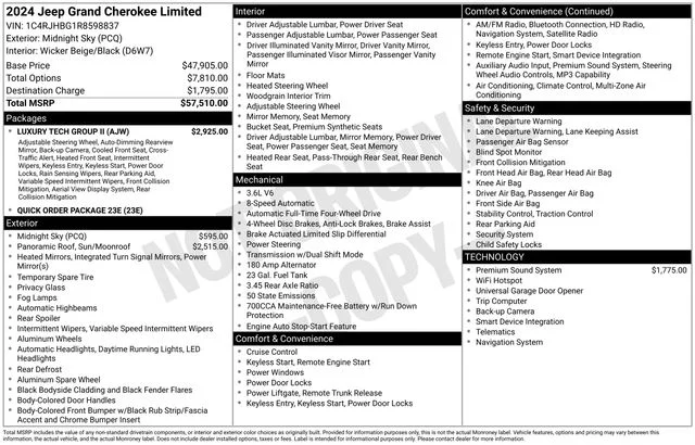 Used 2024 Black Jeep Limited image 39