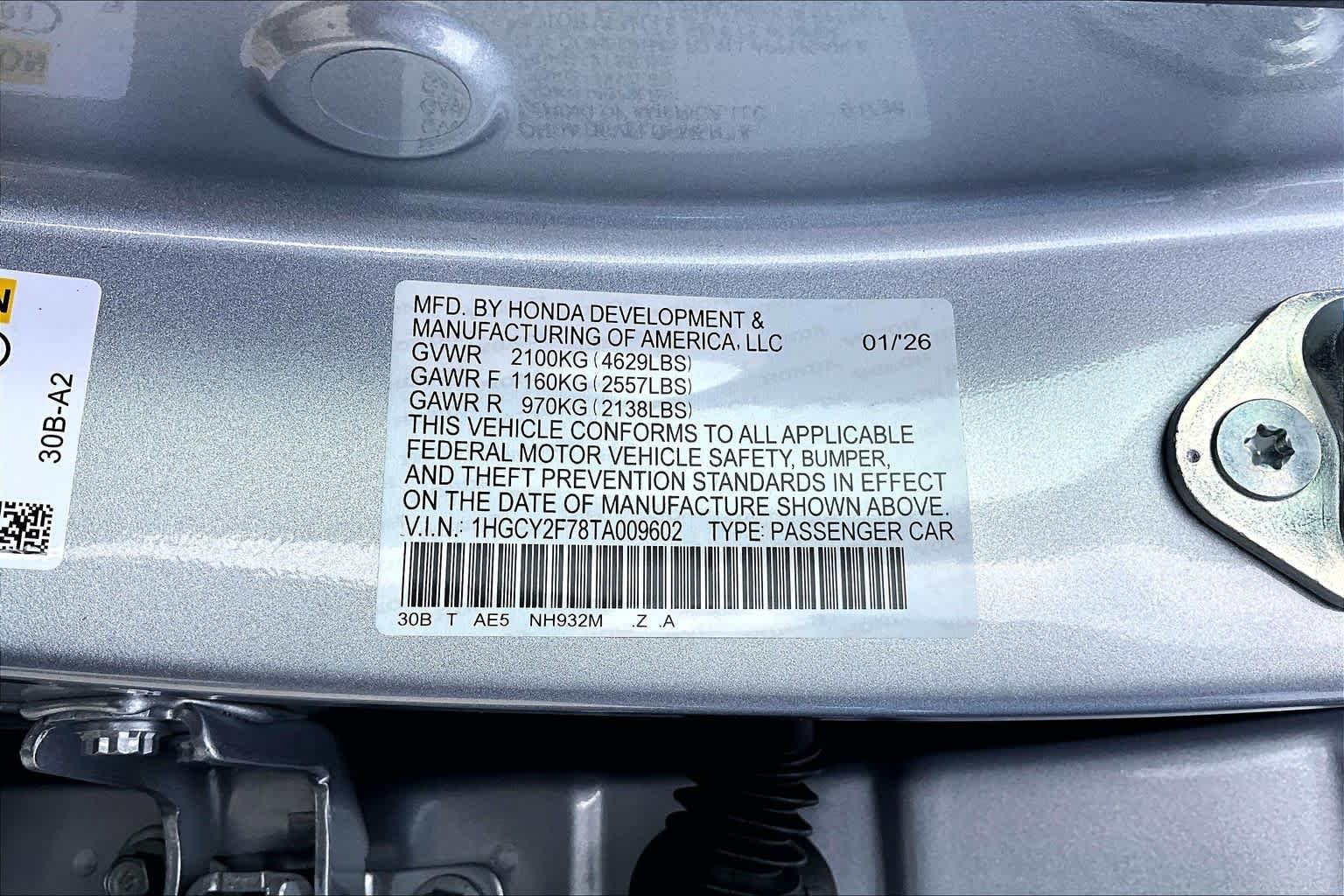New 2026 Solar Silver Metallic Honda Sport-L Hybrid image 21