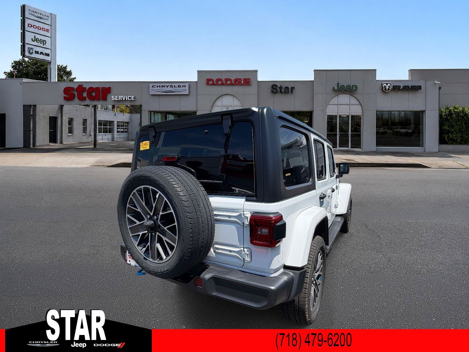 Used 2023 Bright White Clearcoat Jeep Sahara image 7