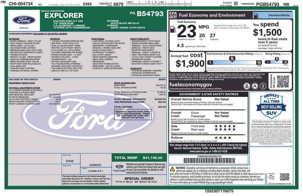 Certified Used 2023 Black Metallic Ford XLT image 6