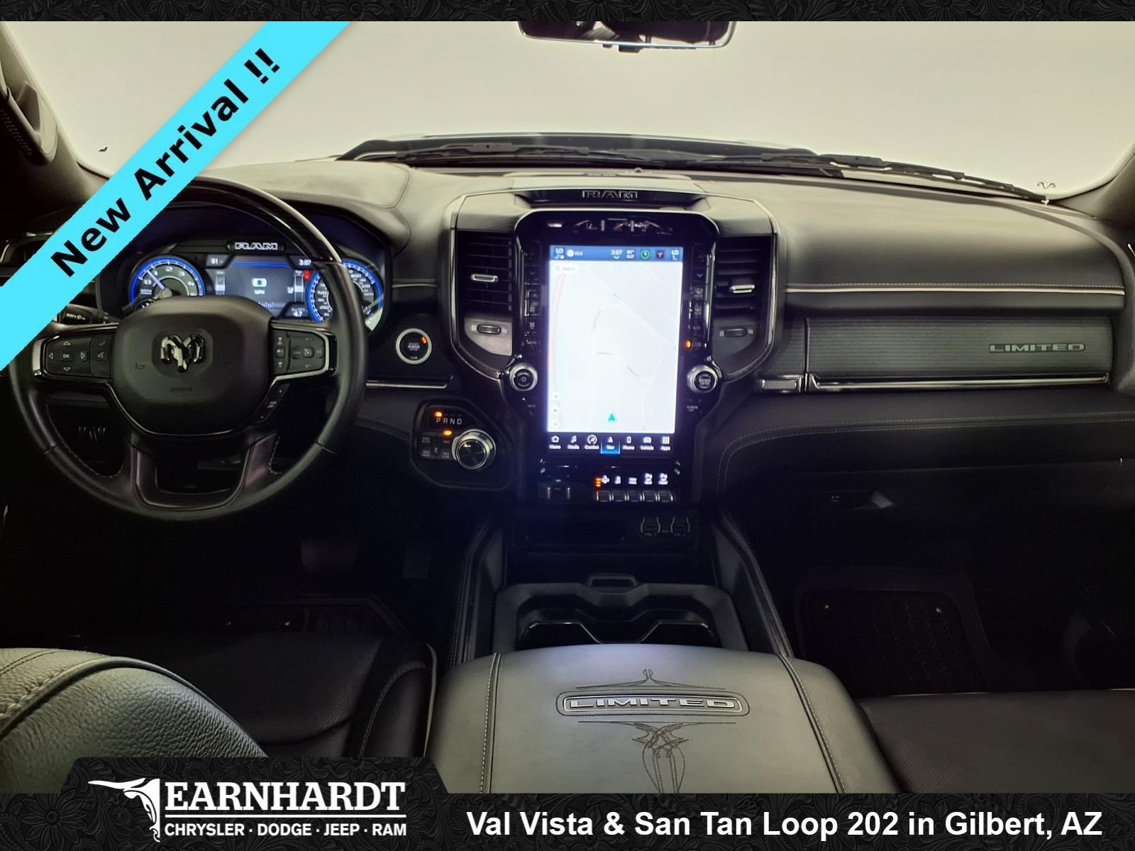 Used 2022 Bright White Clearcoat Ram Limited image 14