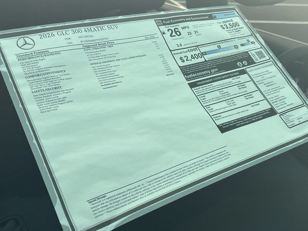 New 2026 Starling Blue Metallic Mercedes-Benz GLC 300 image 72