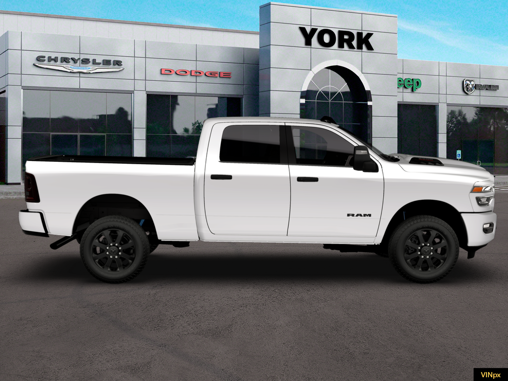 New 2026 Bright White Clear-Coat Exterior Paint RAM BIG HORN image 21