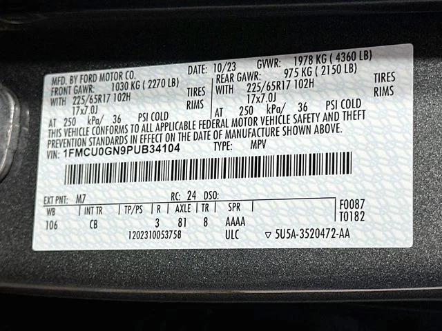 Certified Pre-Owned 2023 Ford Escape Active