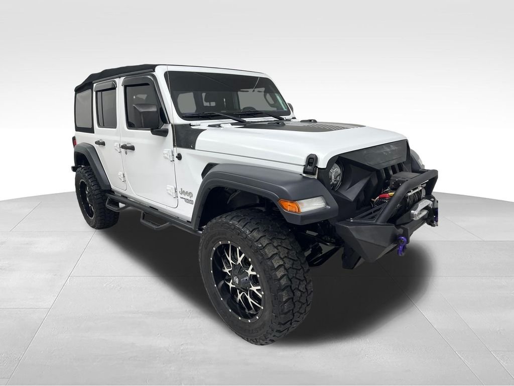 Used 2018 White Jeep Unlimited Sport image 7