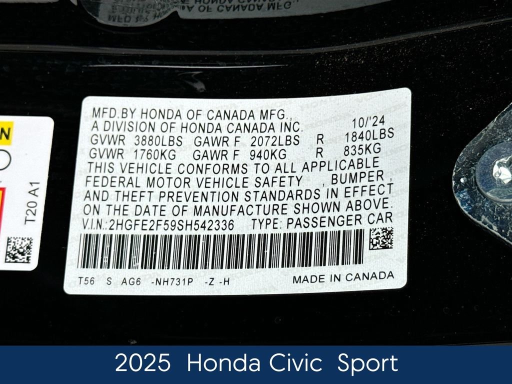Used 2025  Honda Sport image 21
