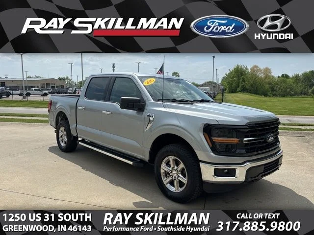 Certified Used 2025 Iconic Silver Metallic Ford XLT image 1