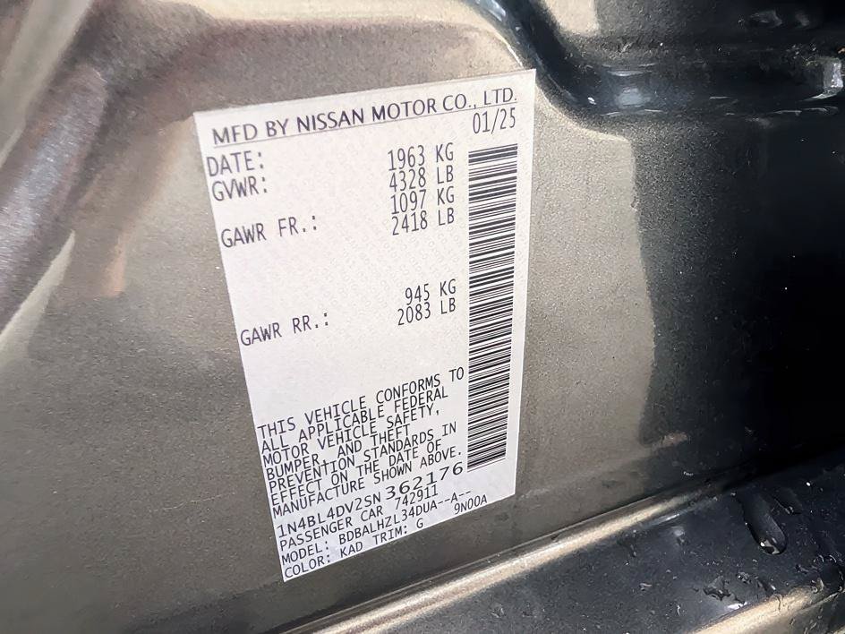 Used 2025 Gun Metallic Nissan SV image 32